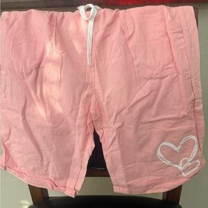 Pink Elastic Waist Pants